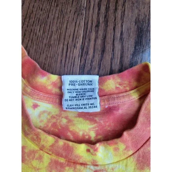Vintage Absolute Peace Lisa Taylor Shirt 1994 Size L Tie Dye Clay Hill